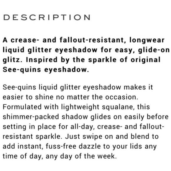 Marc Jacobs See-Quins Glam Glitter Liquid Eyeshadow Gleam Girl - Picture 16 of 16